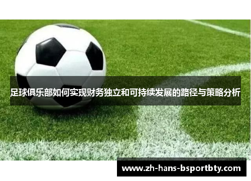 足球俱乐部如何实现财务独立和可持续发展的路径与策略分析