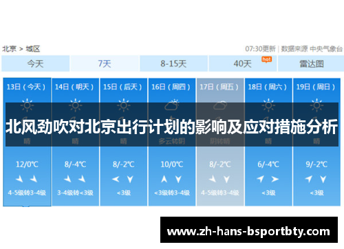 北风劲吹对北京出行计划的影响及应对措施分析