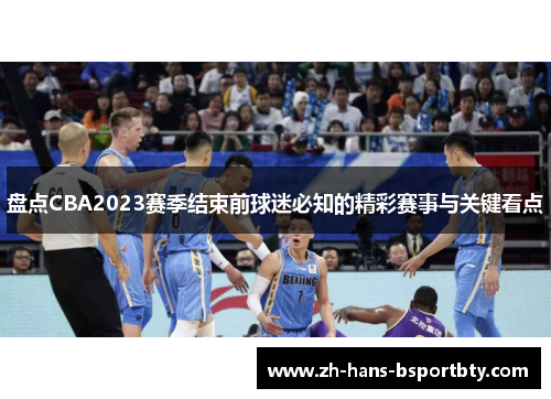 盘点CBA2023赛季结束前球迷必知的精彩赛事与关键看点 盘点CBA2023赛季结束前球迷必知的精彩赛事与关键看点